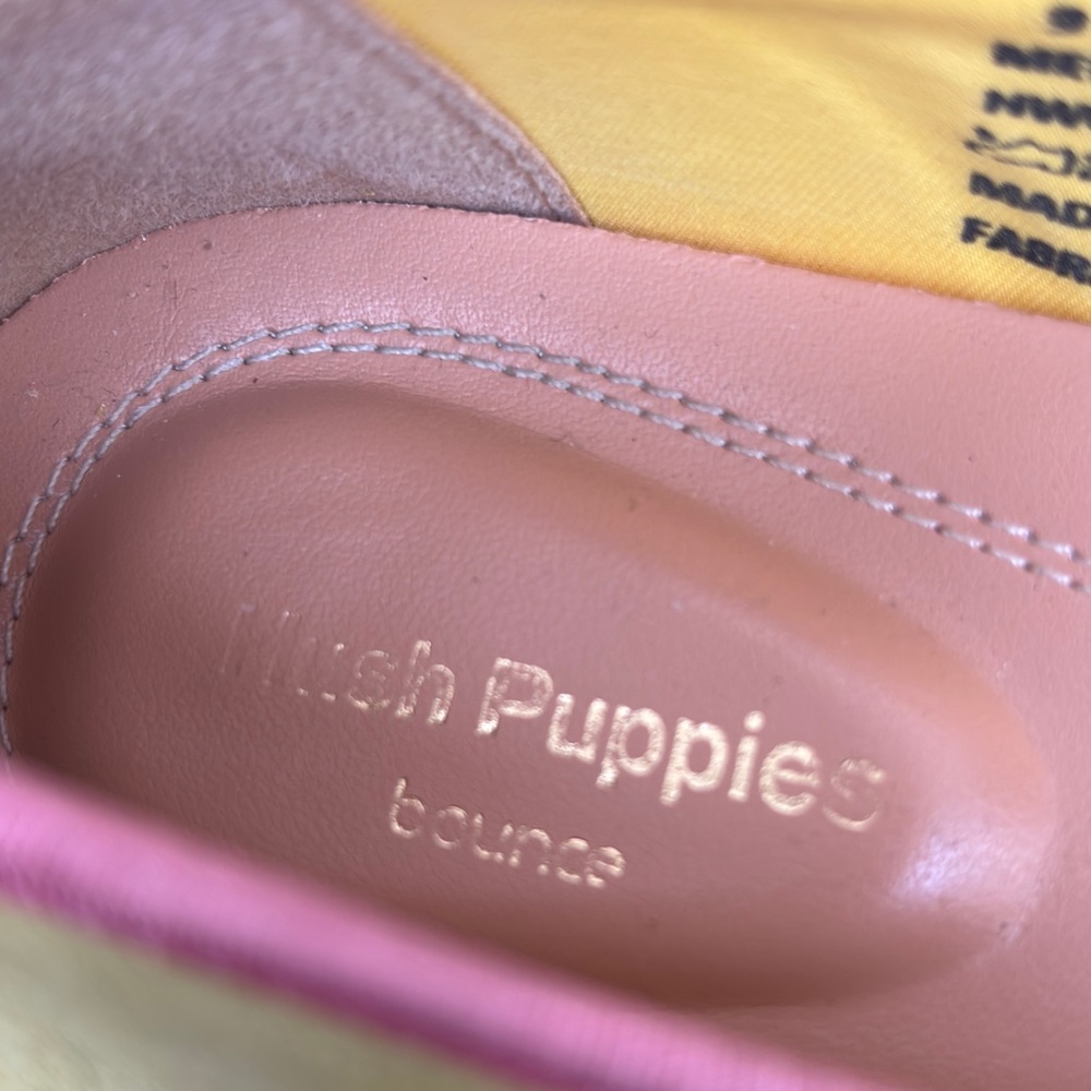Hush Puppies Bounce Sadie Tassel Suede Slip On Yellow Size 9 - Picture 9 of 12